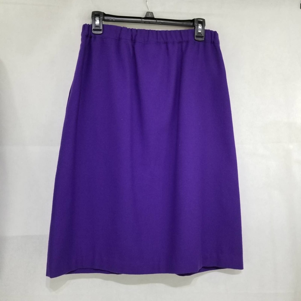 Vintage Gregor Wool Purple Skirt Suit Blazer Jacket 8 Lined - Picture 10 of 12